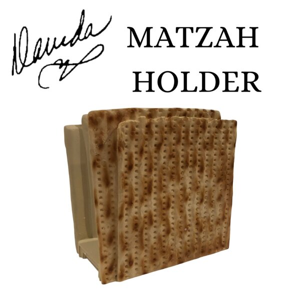DAVIDA Ceramic Matzah Holder - Picture 1 of 11